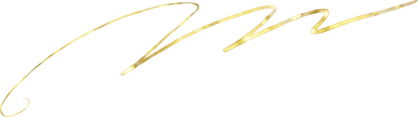 Simple Gold Handwritten Metallic Line Decoration