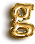 字母气球g字体设计