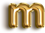 字母气球m字体设计